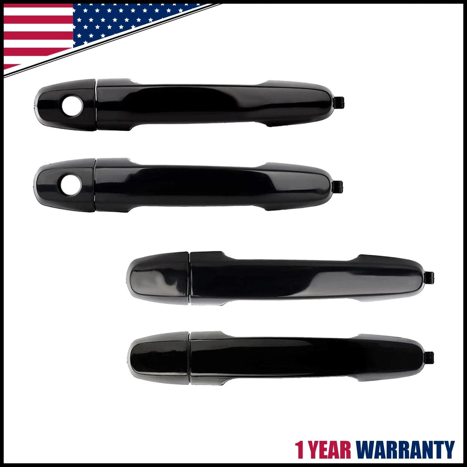 Set of 4 Exterior Door Handles for Toyota Corolla Matrix (2003–2013)