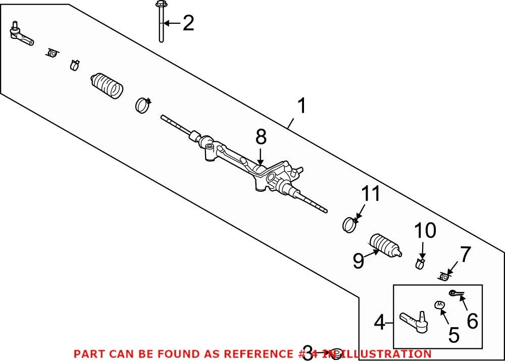 Outer Steering Tie Rod End for Lexus GX460 (2010–2020)
