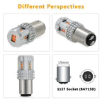 AUXITO BAY15D 1157 P21/5W Red LED Brake Stop Tail Light Bulb for