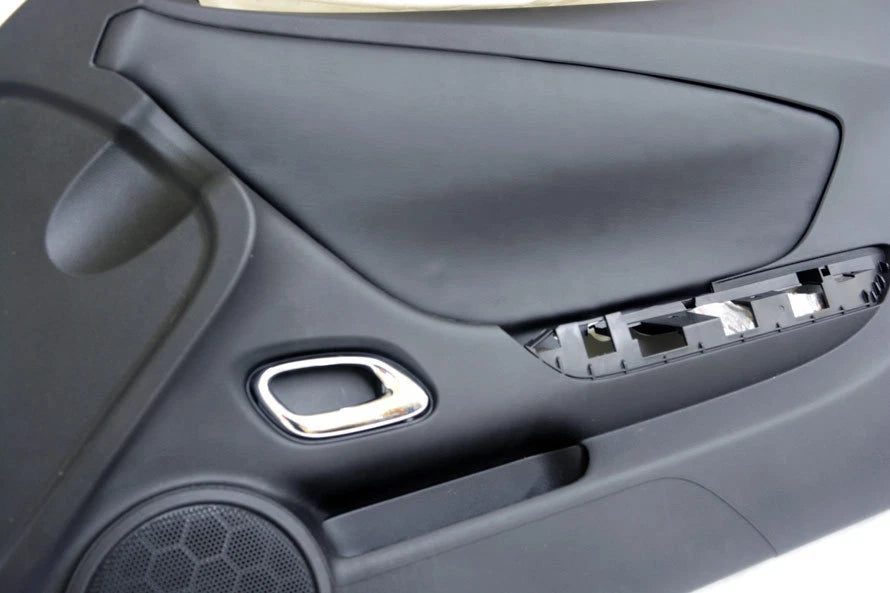 Door Panel Insert Cards for Chevrolet Camaro (2010–2015) Black Leather