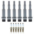 Set of 6 Ignition Coils for BMW E90 L6 (2007–2013) - OE Fine Wire Platinum