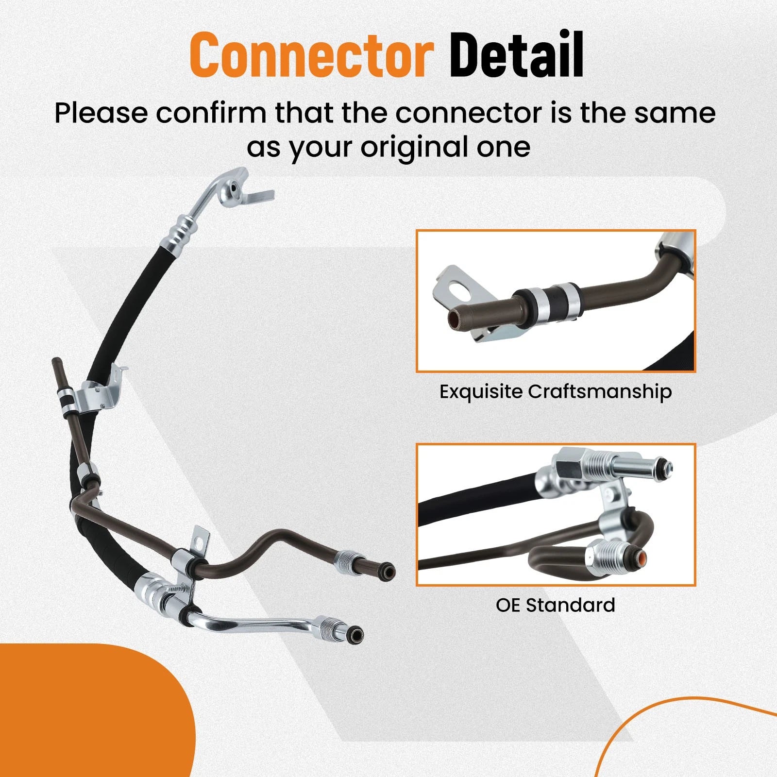 Power Steering Pressure & Return Line Hose for Toyota Camry Solara (2002–2009)