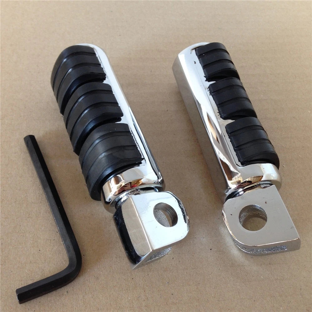 Chrome Front Foot Peg for Kawasaki Vulcan 1500 1600 800 Ninja 250 ZX6R ZX10R (1996–2018)