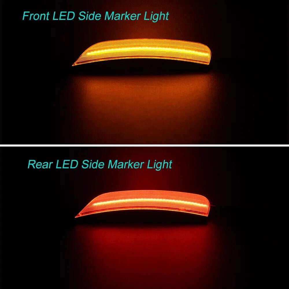 Front + Rear LED Side Marker Lights for Chrysler Pacifica Voyager (2017–2022)