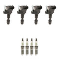 Set of 4 Ignition Coils & NGK Platinum Spark Plugs for Chevrolet G5 G6 (2005–2010)