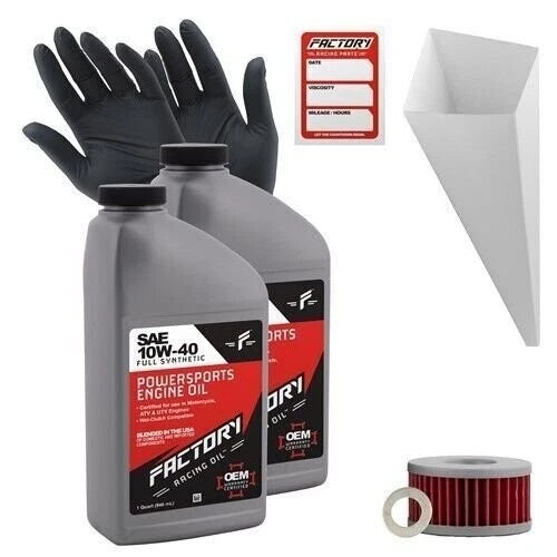 2X 10W40 Oil Change Kit for Suzuki DR250S, TU250X, DR350 (1990–2007)