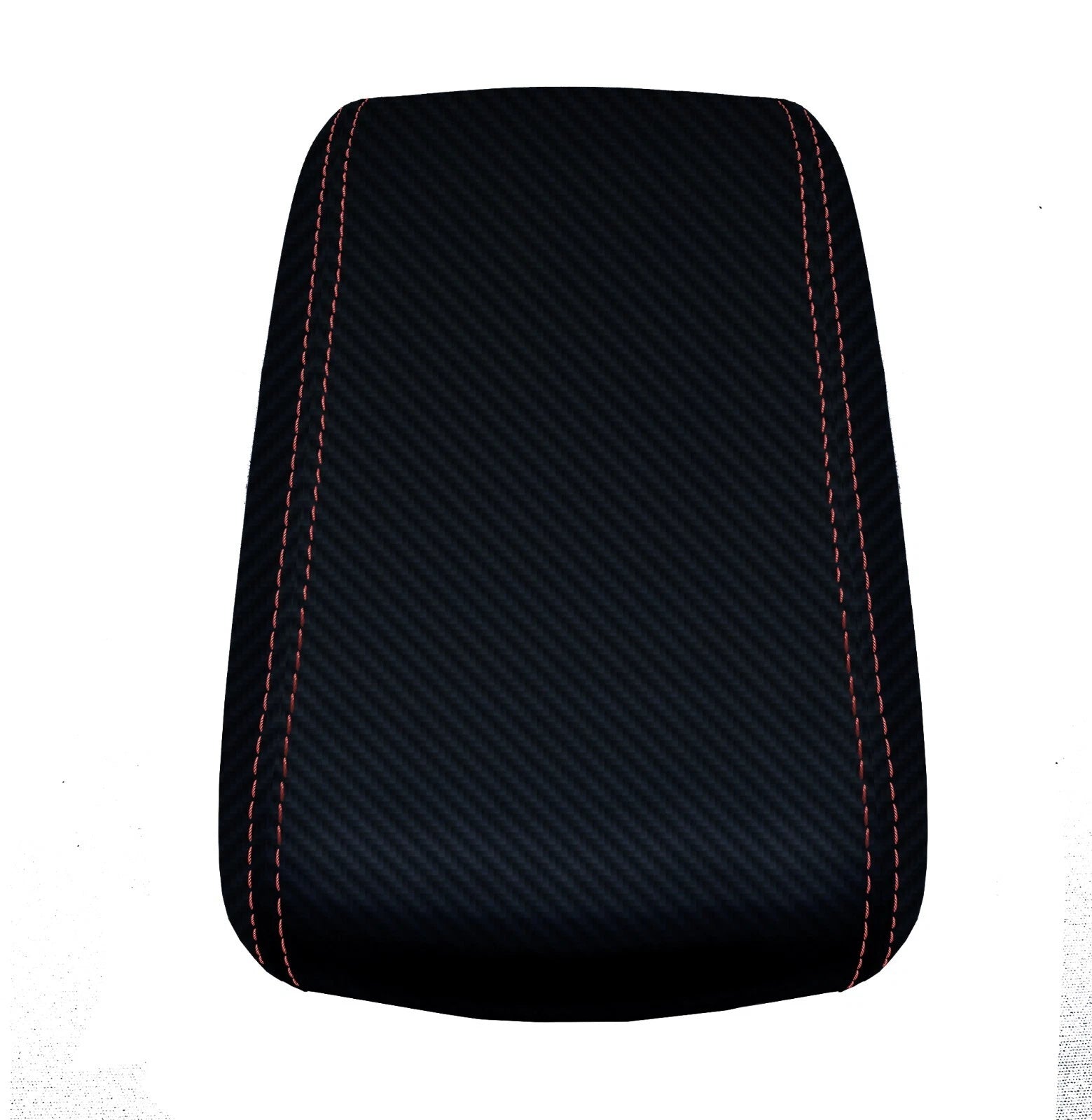Console Lid Armrest Cover for Subaru Forester (2009–2018) Red Stitch