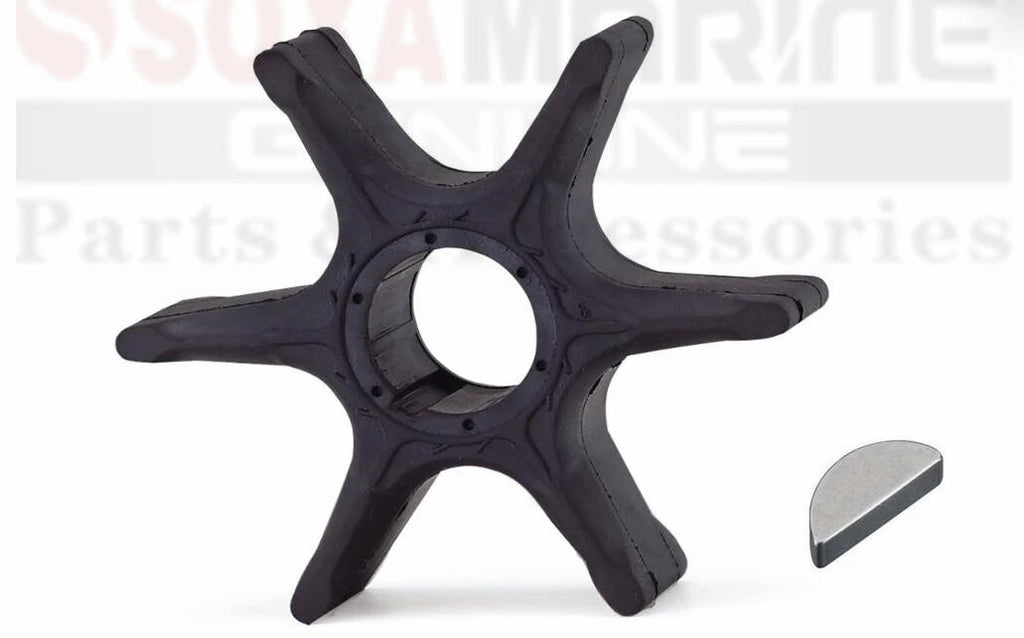 Water Pump Impeller with Key for Yamaha Outboard Motor (6E5-44352-01)