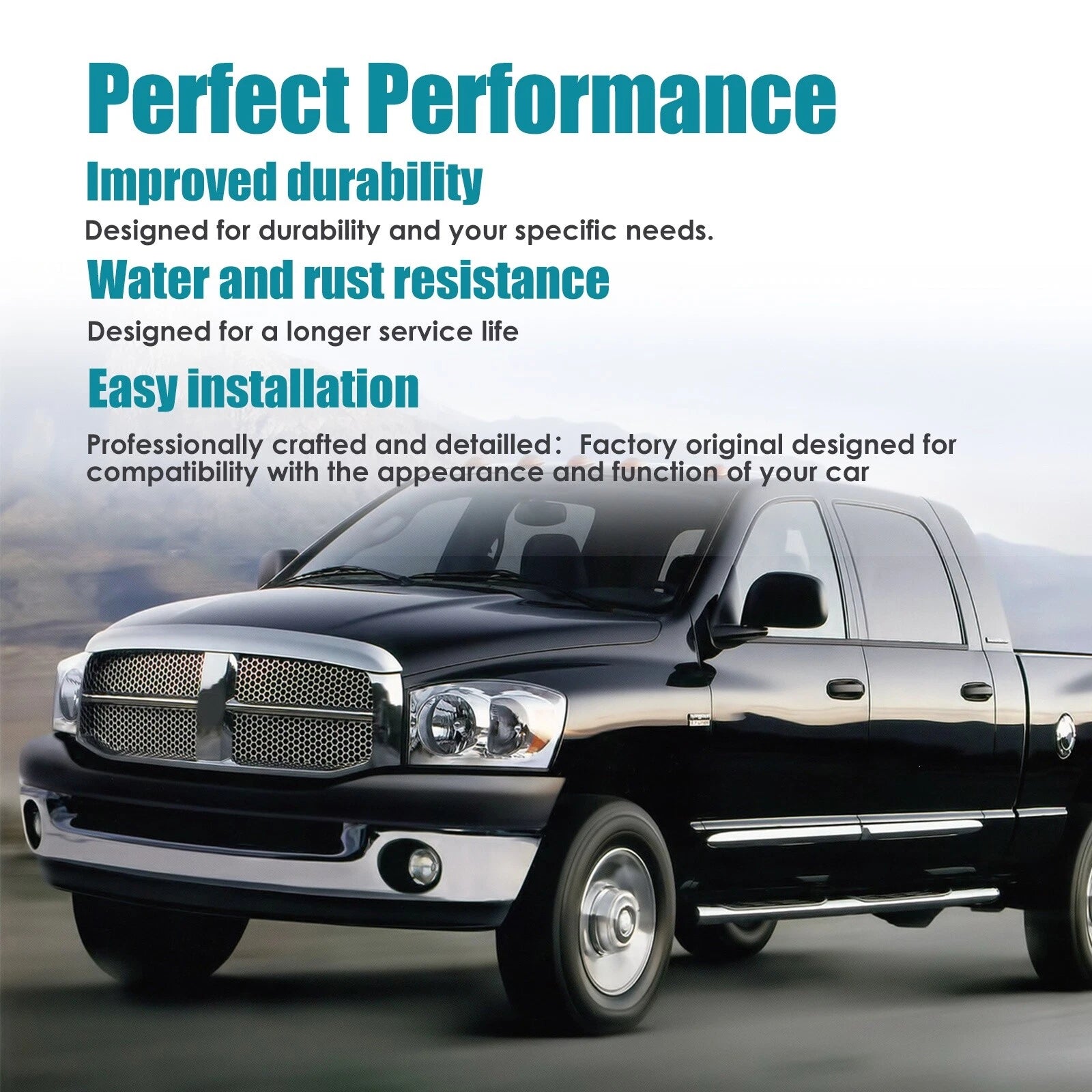 Chrome Steel Front Bumper Face Bar for Ford F-150 (2021–2023)
