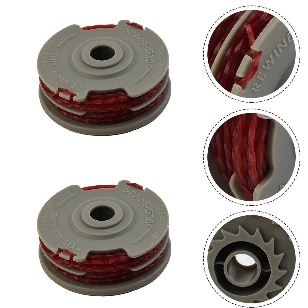 2X Trimmer Spool & Line for Flymo Speedi-Trim STXT25 (9669790-01)