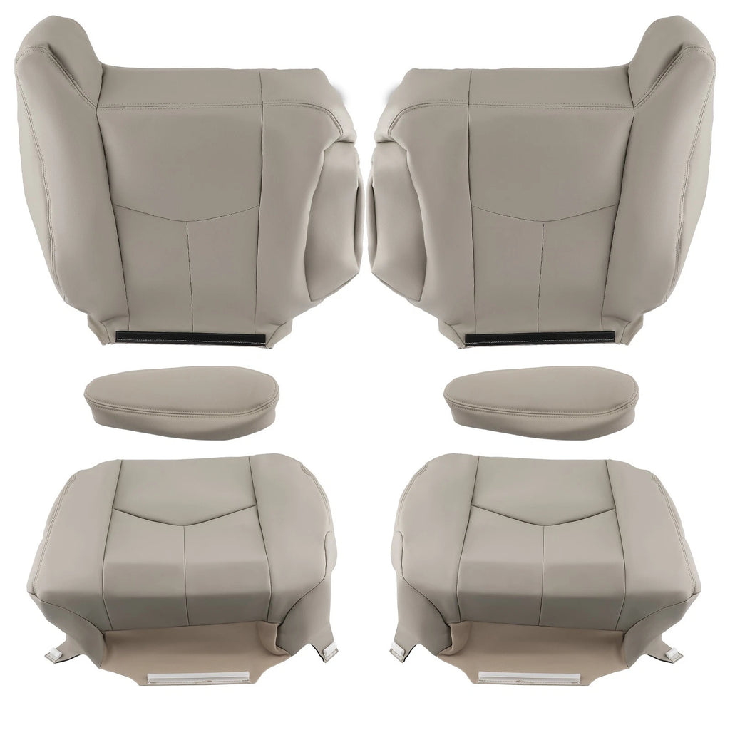 Set of 2 Front Leather Seat Covers for Chevy Tahoe GMC Yukon (2003–2006)