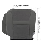 Driver Bottom Seat Cover for Dodge Ram 2500 3500 (2006-2010) Dark Gray