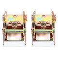 2x 2'' Ratchet Tow Dolly Hauler Straps for Trailer Truck