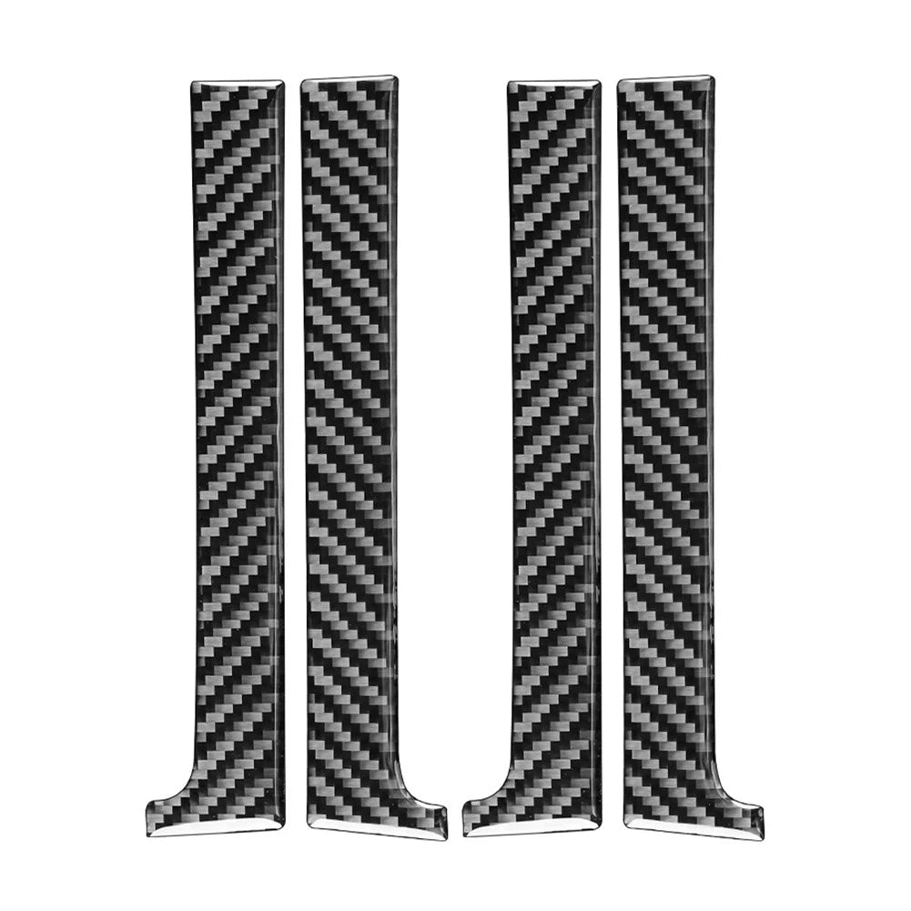 Set of 4 Door Handle Panel Cover Trim for Toyota Tundra (2014–2021) Carbon Fiber Black