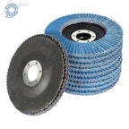 100 Pack 4.5'' x 7/8'' 80 Grit Zirconia Flap Disc for Grinding/Sanding