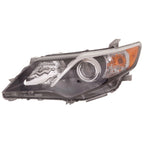 Replacement Driver Side Halogen Head Light Assembly w/Black Trim