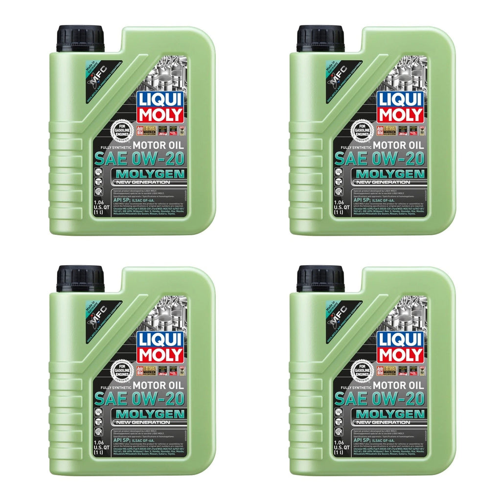 Set of 4 Liqui Moly Molygen 0W-20 Engine Motor Oil for (2015–2023)