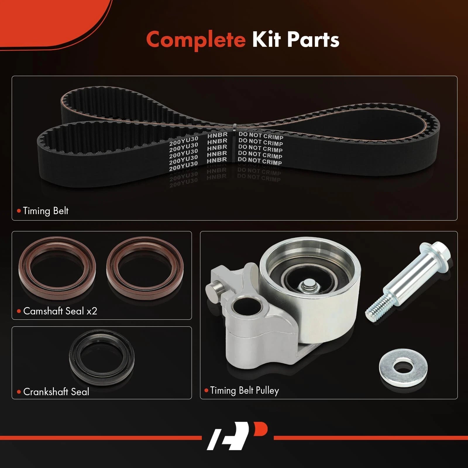 5X Timing Belt Kit for Dodge Chrysler Intrepid New Yorker Eagle Vision (1993–2004)