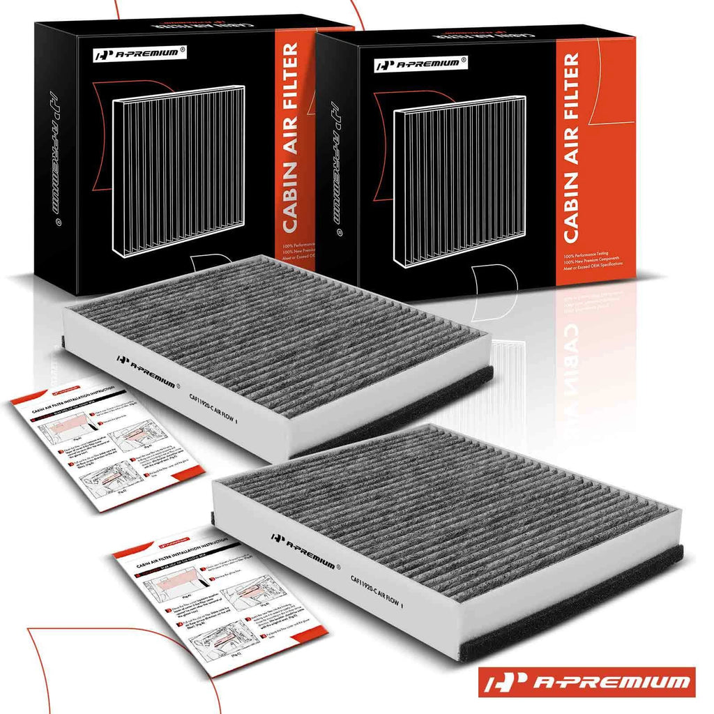 2X Activated Carbon Cabin Air Filter for Ford Focus Escape (2013–2020)
