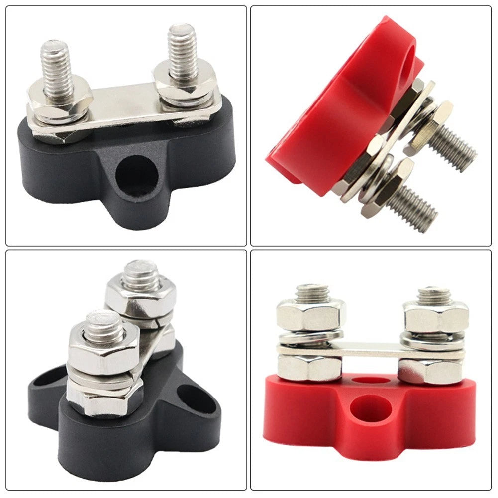Battery Terminal Block for RV Boat with M6 M8 Metal Studs
