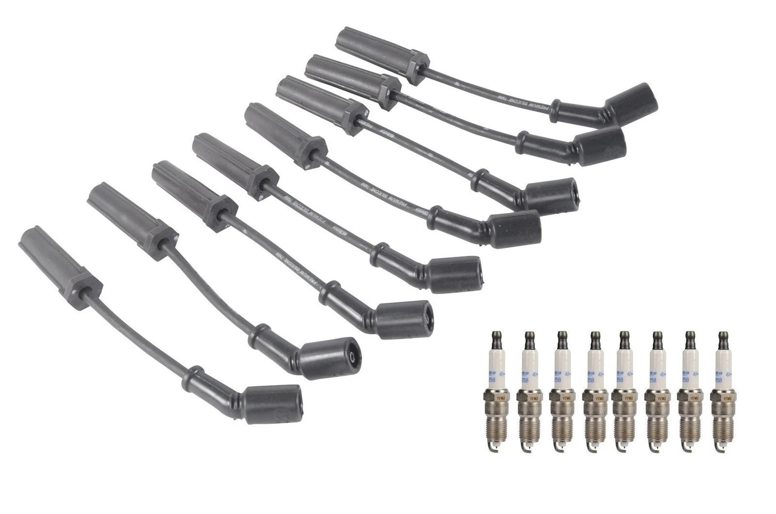 Ignition Wire Set 8 & Iridium Spark Plugs Kit for Chevy V8