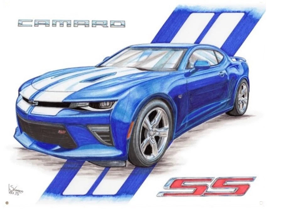 Metal Sign for Camaro SS (12x15)