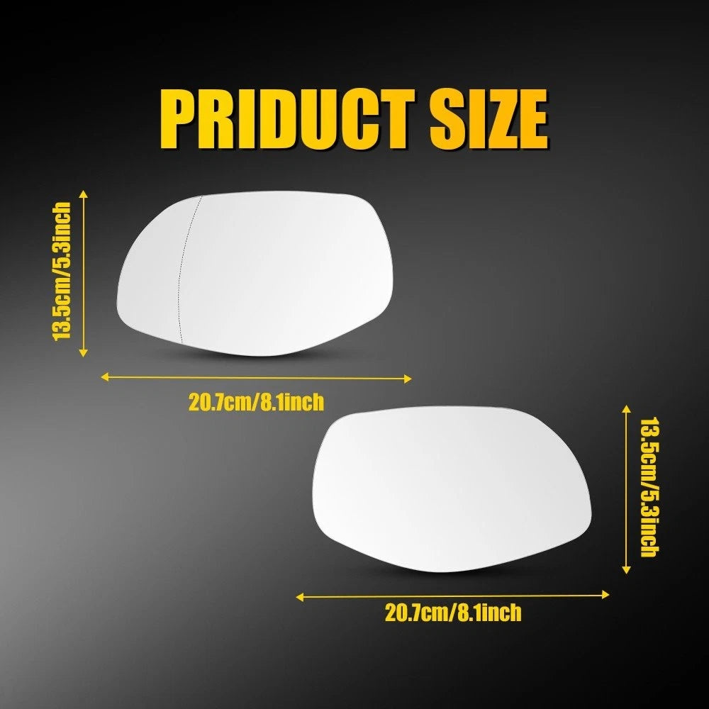 Heated Side View Mirror Glass Set for Porsche Cayenne (2008–2010) 1/2X