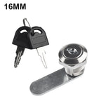 Cam-Lock Security Lock for Door Mail Box Furniture Locker (16-30mm) 2 Key