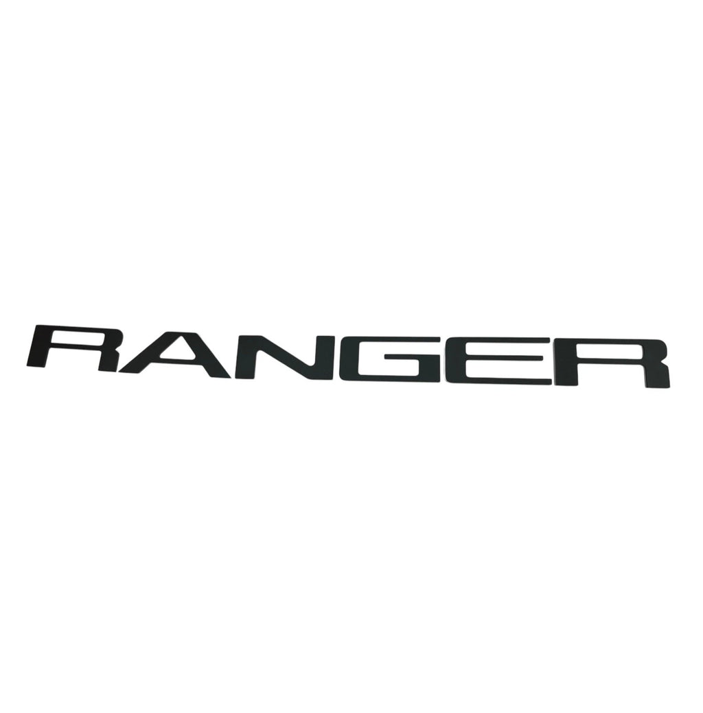 Matte Black Tailgate Letter ABS Inserts Inlay for 2024–2026 Ford Ranger