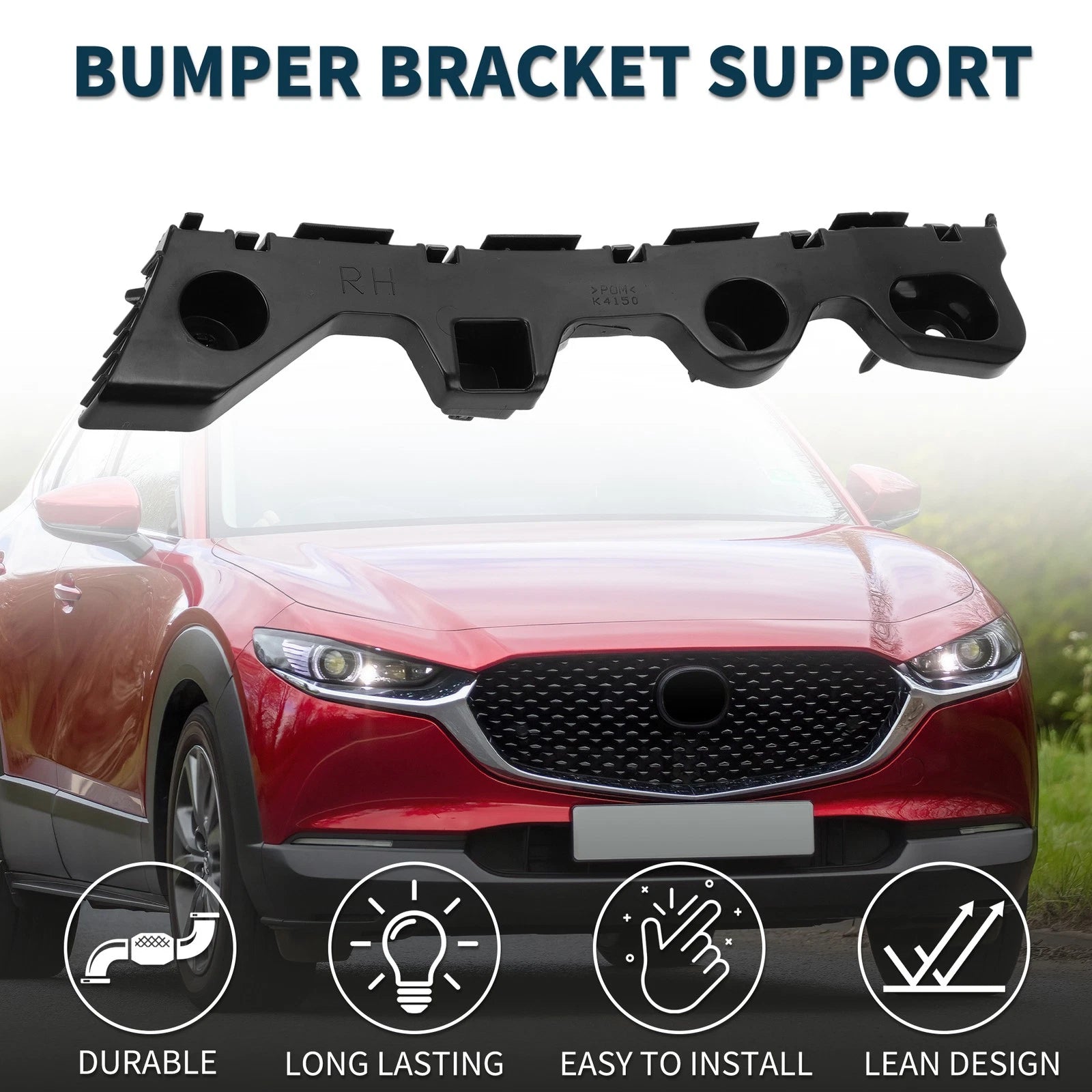 Right Rear Bumper Retainer Bracket No.KD53502H1A for Mazda CX-5 (2013–2016)