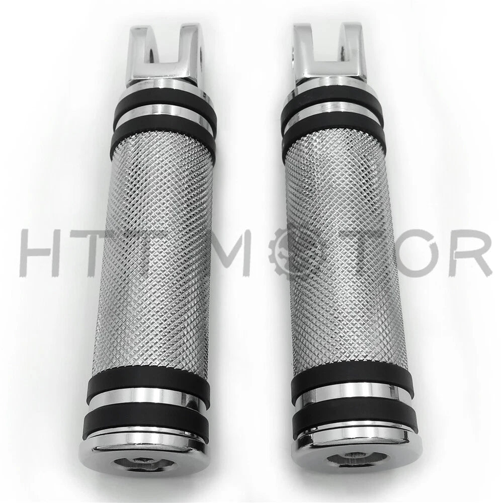 Diamond Chrome Footpegs for Harley FXBB FXBR FXBRS FXLR (2018–2023)