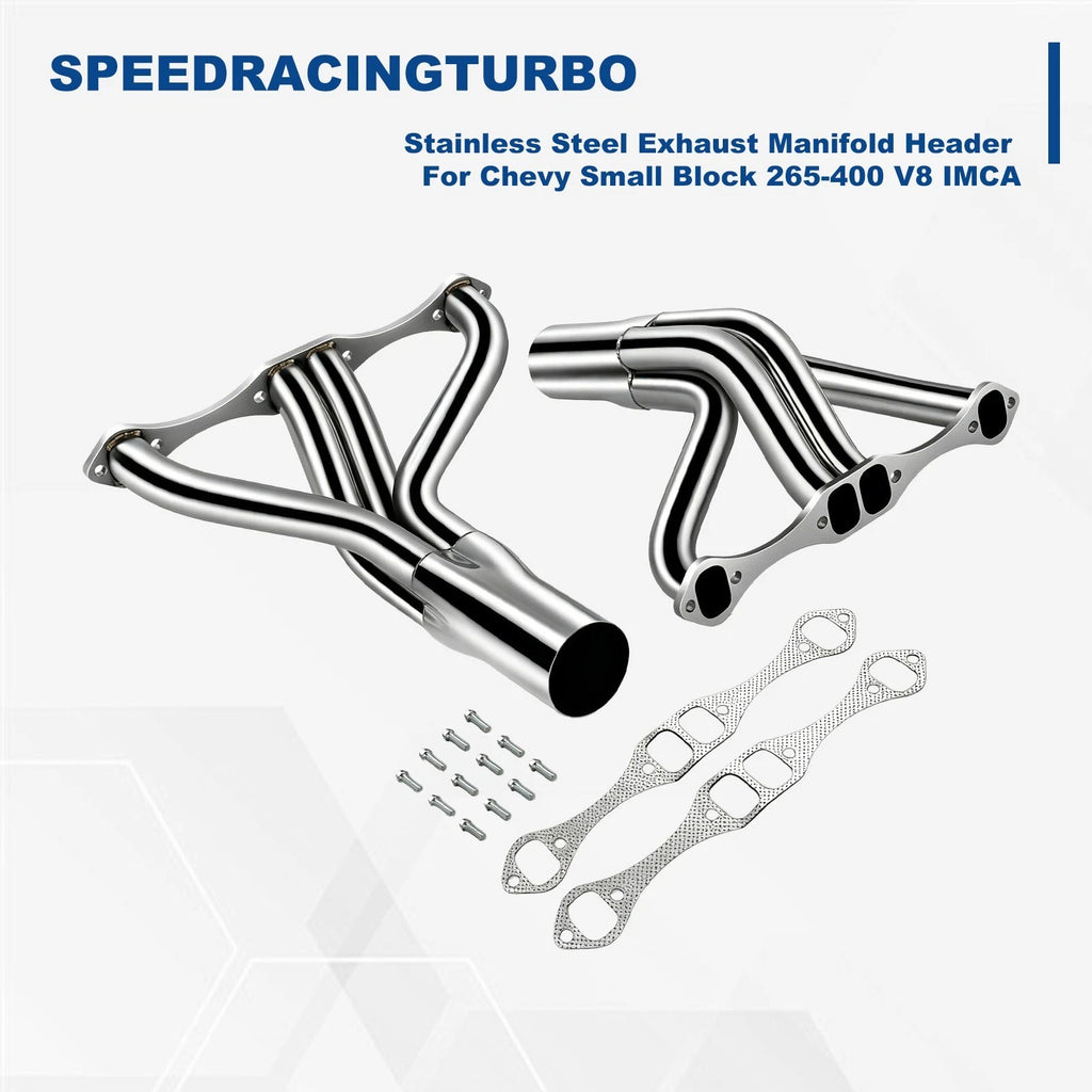 4-1 Stainless Steel Exhaust Header for Chevy Small Block 265-400 V8