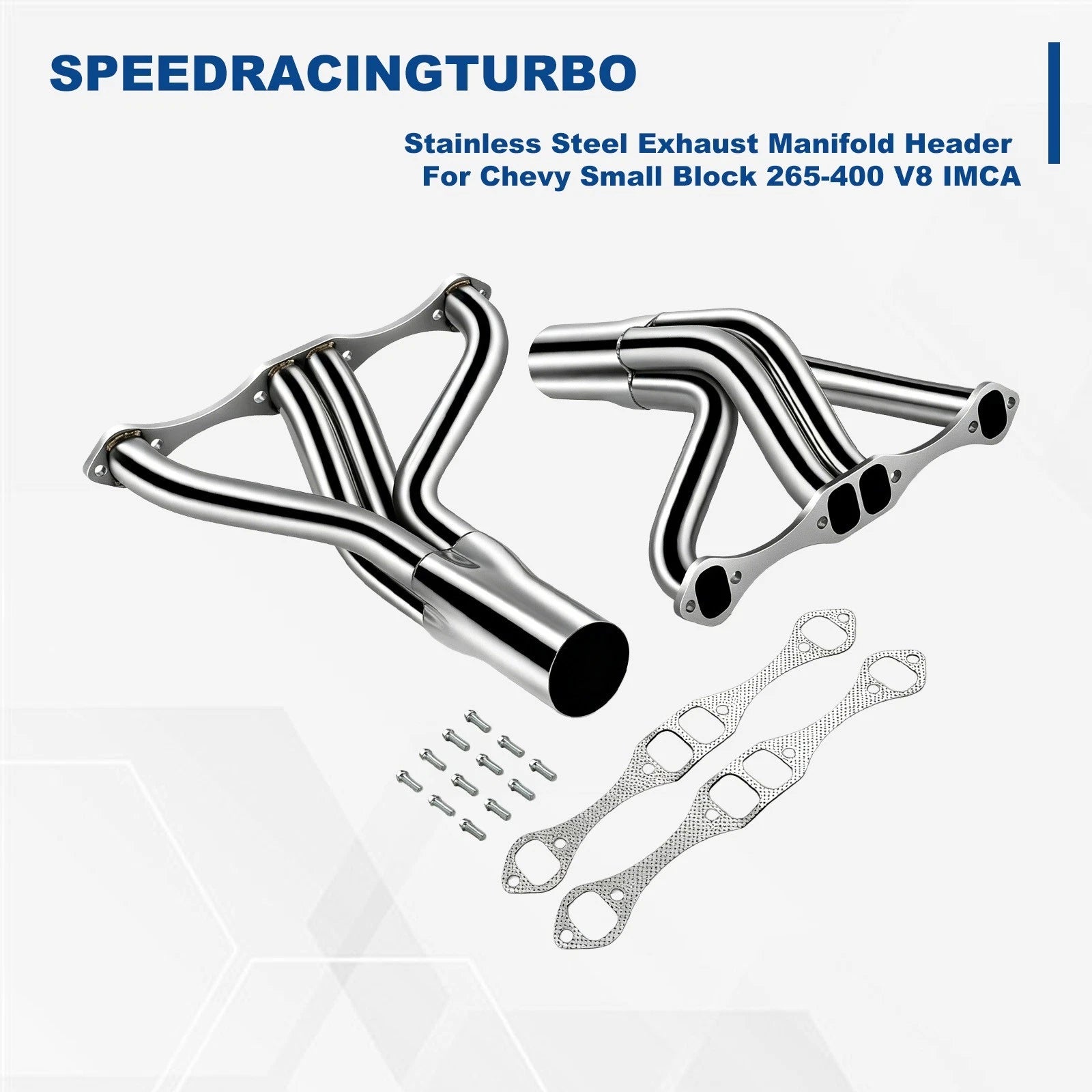 4-1 Stainless Steel Exhaust Header for Chevy Small Block 265-400 V8