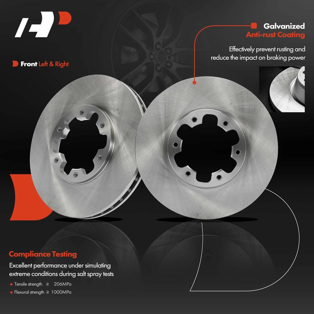 2X Front Disc Brake Rotors for Nissan Frontier (2003–2004) Pathfinder Xterra