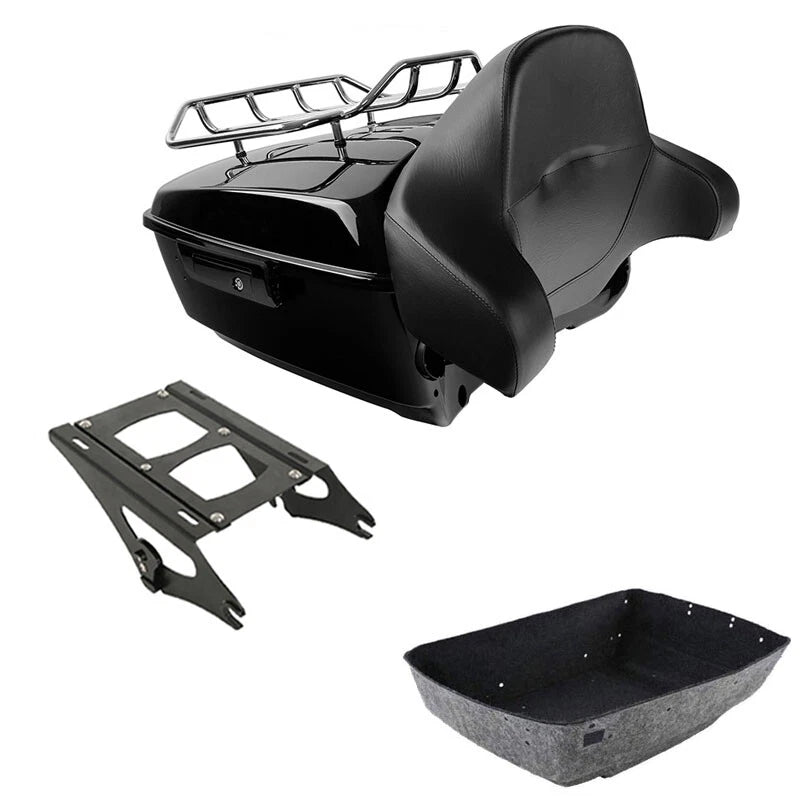 King Trunk Rack Backrest for Harley Road Electra Glide Touring (2014–2026)
