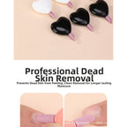 Heart Nail File with Quartz Polishing & Cuticle Removal Tip