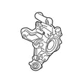 Genuine OEM Rear Left Suspension Knuckle for BMW X4 (2019–2022)