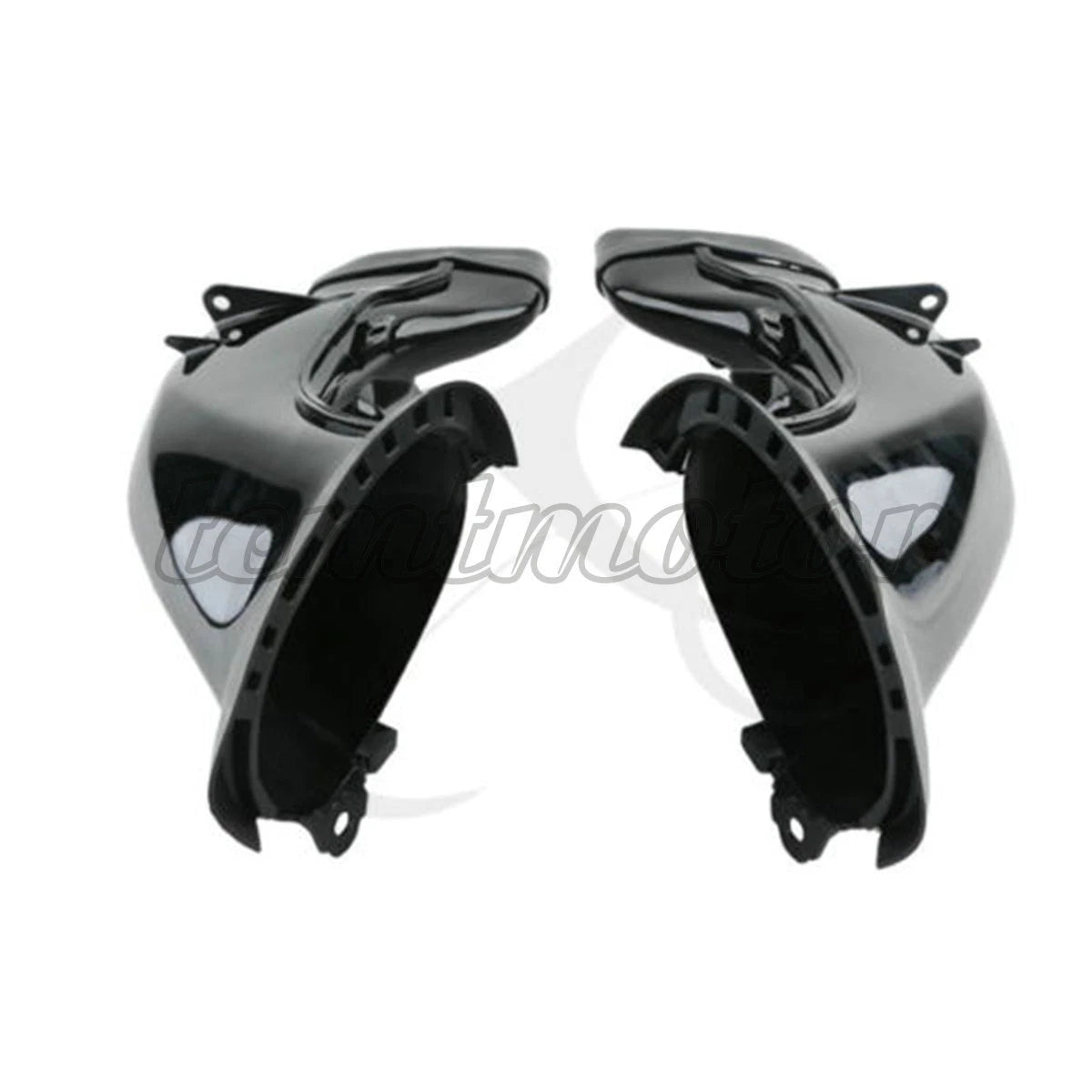 Set of 2 Black Ram Air Intake Tube Duct Pipe for Yamaha YZF R1 (2004–2006)