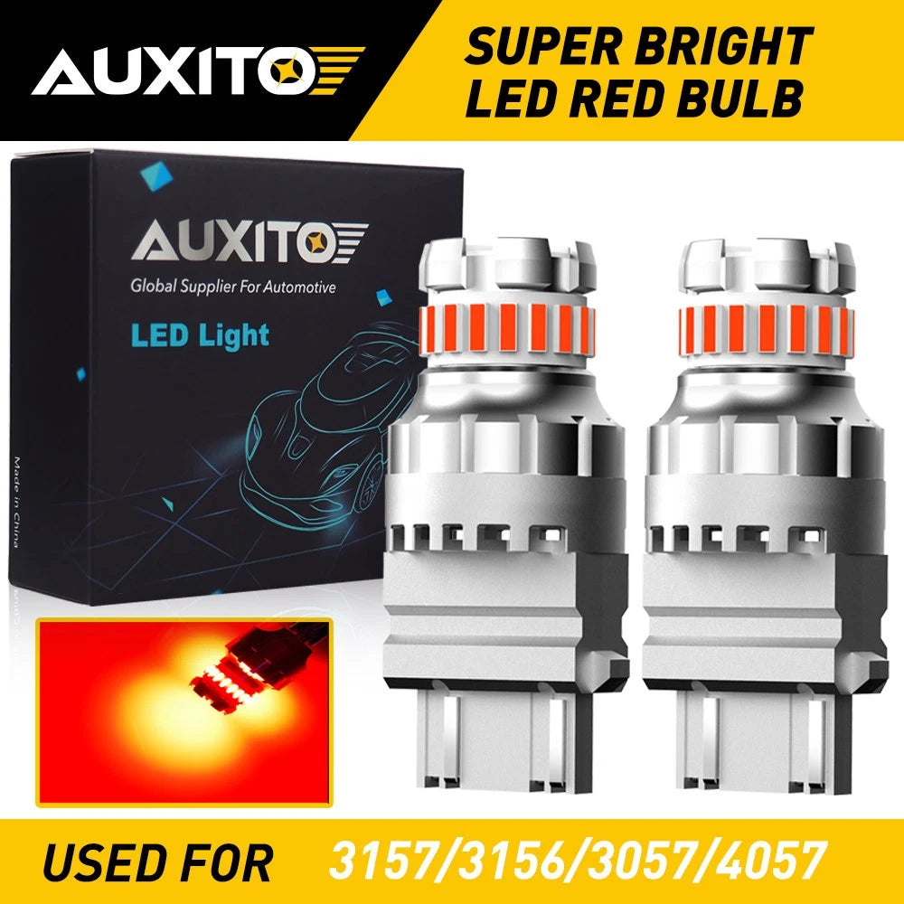 2X AUXITO LED Brake Stop Tail Light Bulbs 3157 3057 4057 4157 for