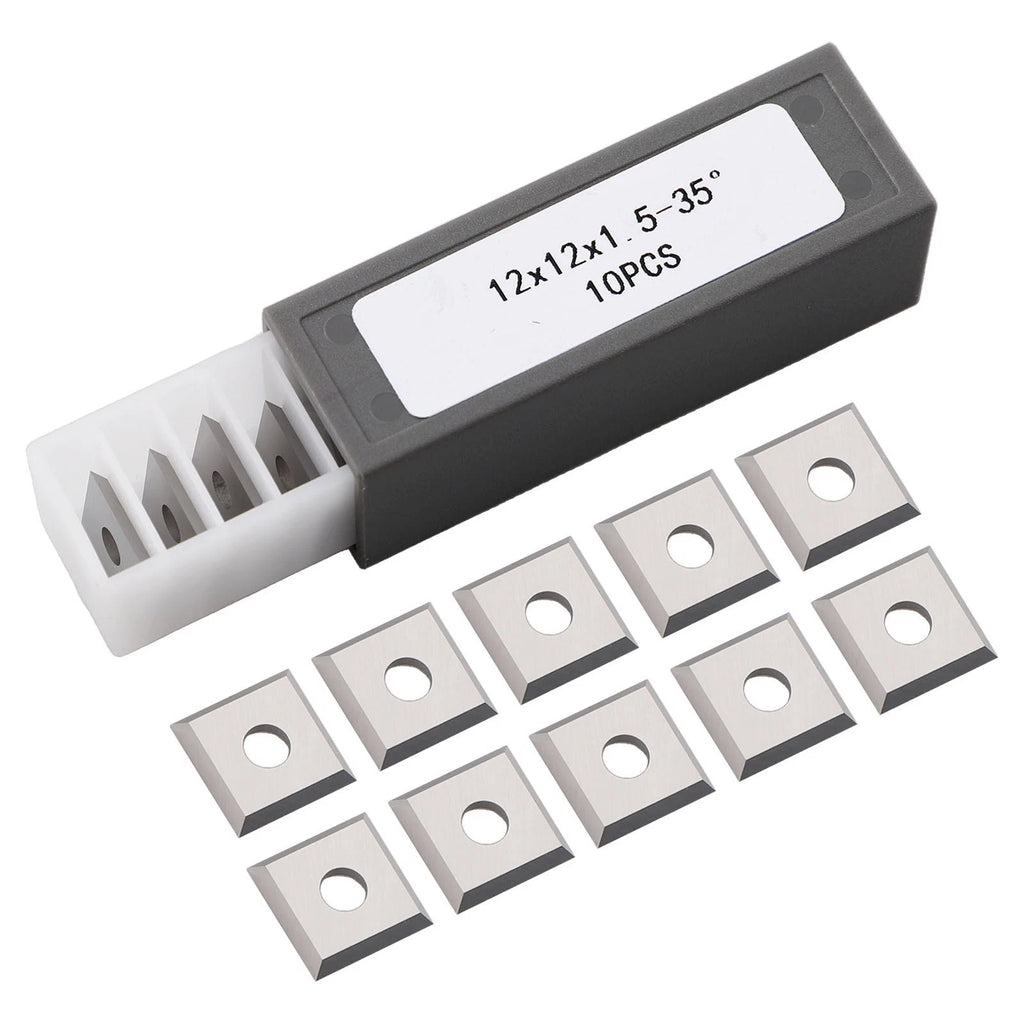 Carbide Insert Cutters 12x12mm Set of 4 for Woodworking Applications