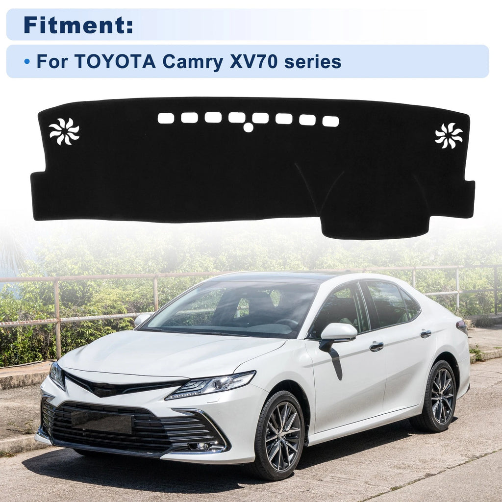 Dash Cover for Toyota Camry XV70 (2018–2023) Polyester Black