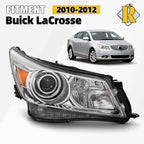 HID/Xenon Headlight for Buick LaCrosse (2010–2013) w/Chromed Projector Cover