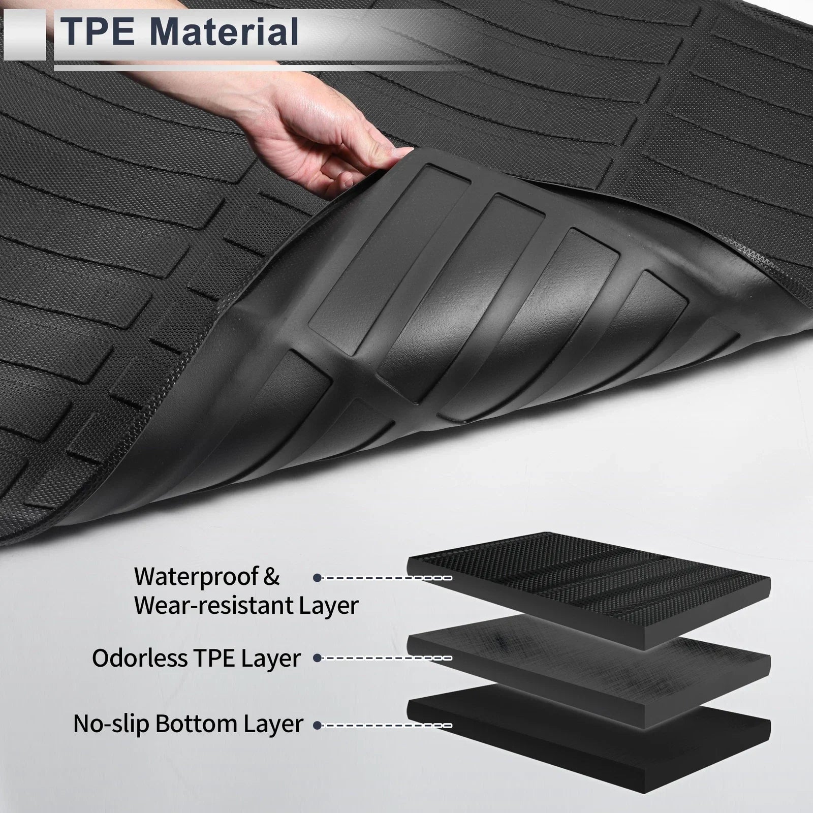 Cargo Liner Rear Trunk Mat for Mercedes Benz C-Class Sedan 2014-2020
