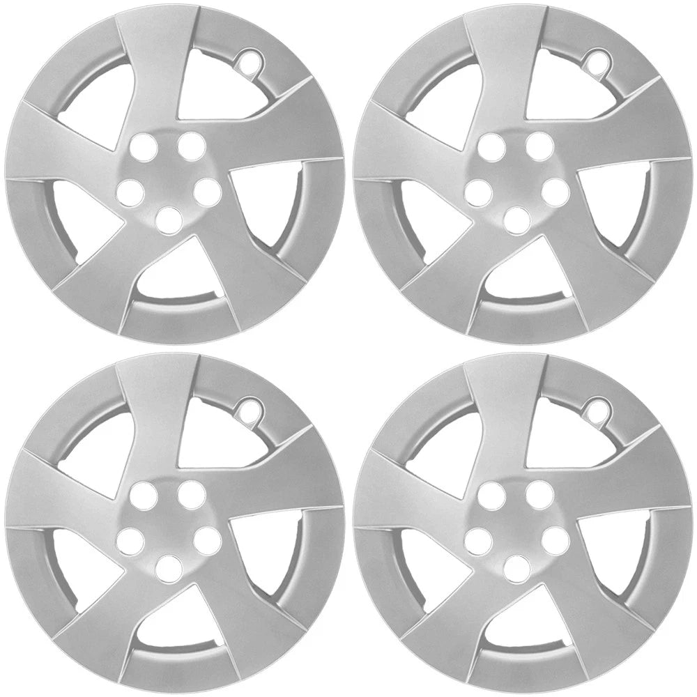 15' Push-on Silver Wheel Cover Hubcaps for 2010-2011 Toyota Prius