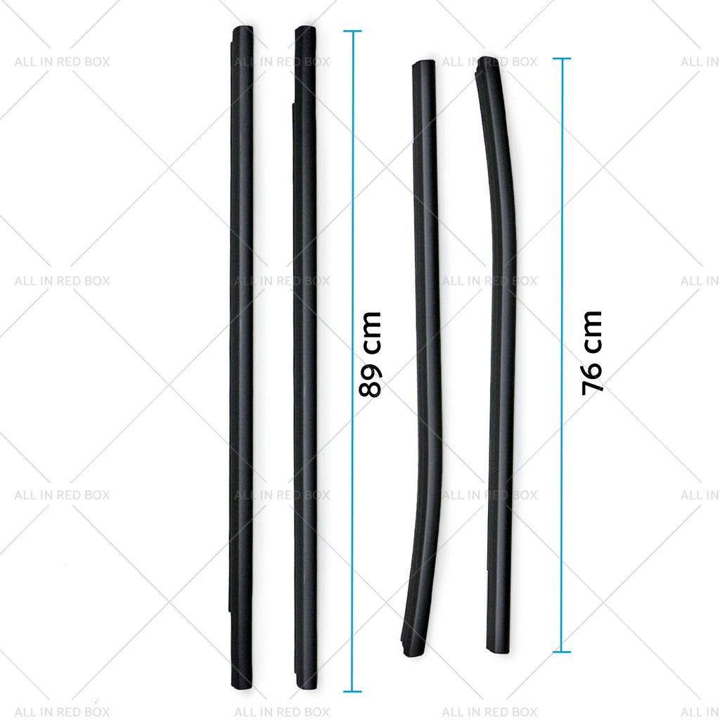 4X Outer Door Window Rubber Seals for Ford Ranger PX XLT (2012–2021)