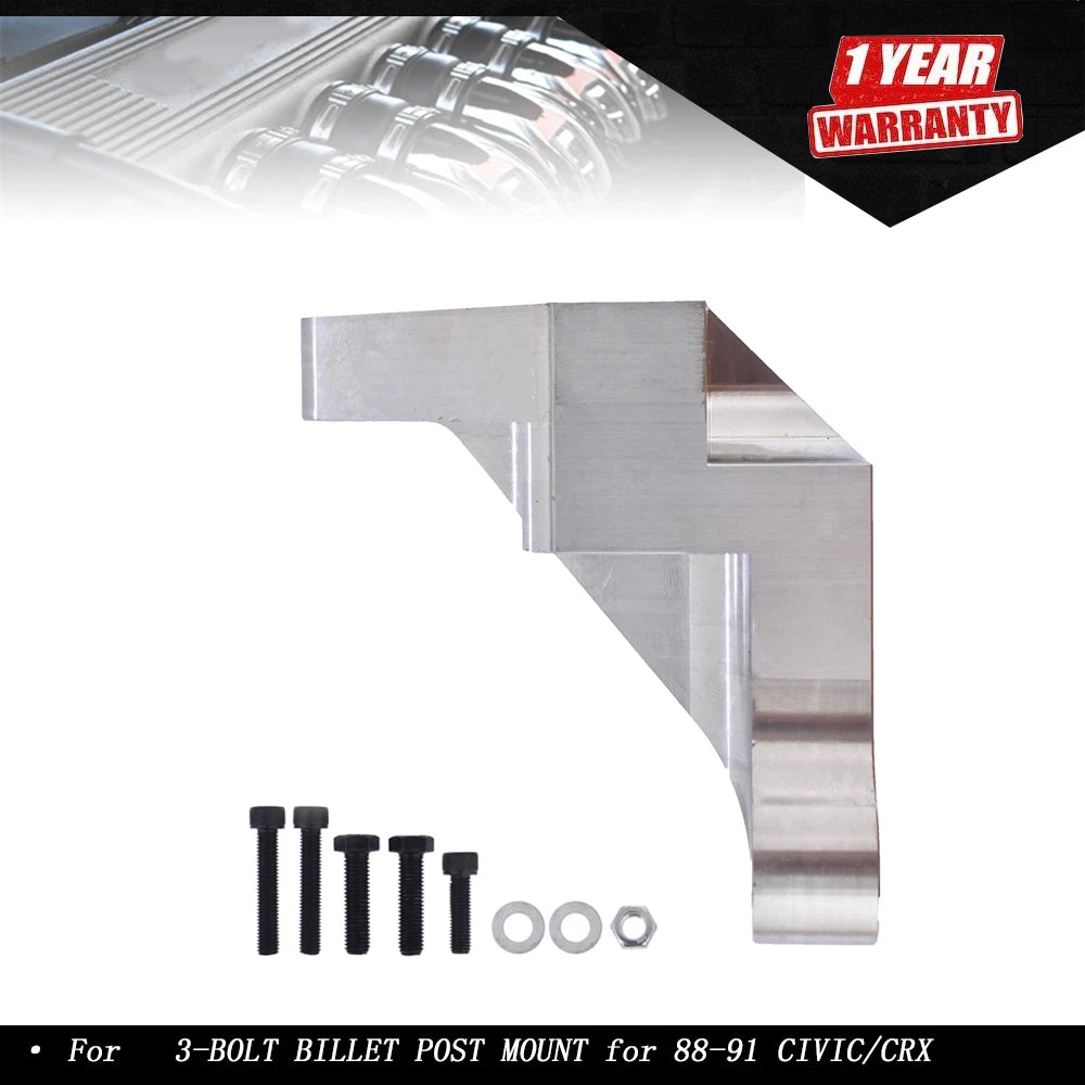 Billet Post Mount Bracket for Acura Integra (1990–1993) Honda CRX Civic (1988–1991)