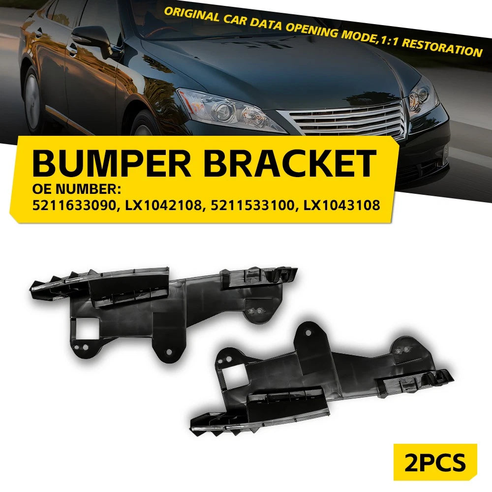 2Pcs Bumper Bracket Support for Lexus ES350 (2010–2012) Front Left Right Upper