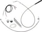EZ Install Kit for Harley Davidson (18" Handlebars, Upper Clutch, Braided)