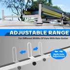 3 Bar Steel Roof Ladder Rack for Chevy Express 2500/3500 (1996–Present)