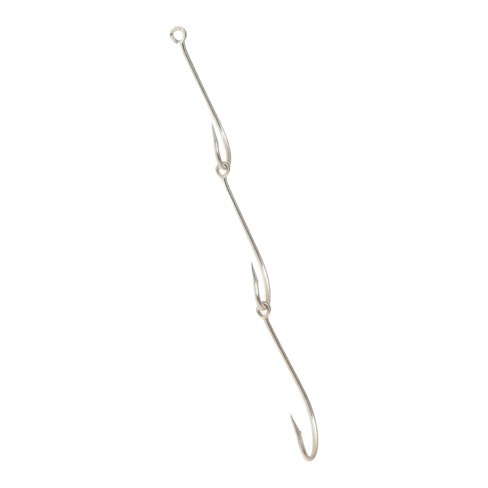 Set of 10 Carbon Steel Gang Hooks for Sea Fishing
